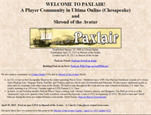 Tablet Screenshot of paxlair.com